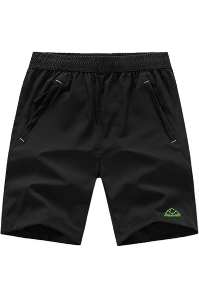 TBMPOY Men's Running Shorts Quick Dry Gym Outdoor Sports Zipper Pockets | 3 Z...