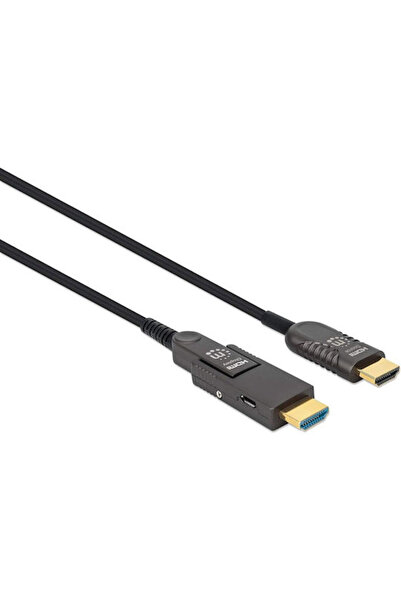 MANHATTAN Καλώδιο HDMI αρσενικό - HDMI αρσενικό 50μ Μαύρο Κωδικός: 355537