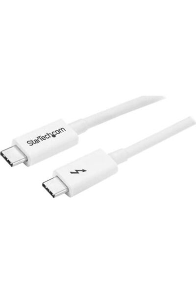 startech Καλώδιο Thunderbolt 3 100W Λευκό 2μ (TBLT3MM2MW)