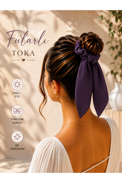 MY TAKI STORE YAZLIK FULARLI SAÇ TOKASI