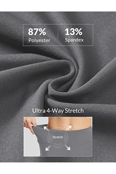 BALEAF Womens Yoga Capri Pants High Waist Capri Leggings with Pockets Wide Le...
