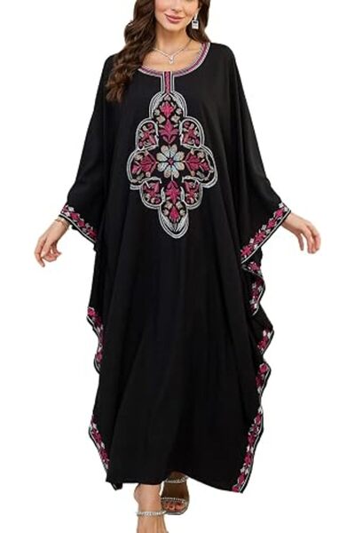 YouKD Summer Long Kaftan Bohemian Beach Kimono Swimsuit Cover Up Plus Size Dr...