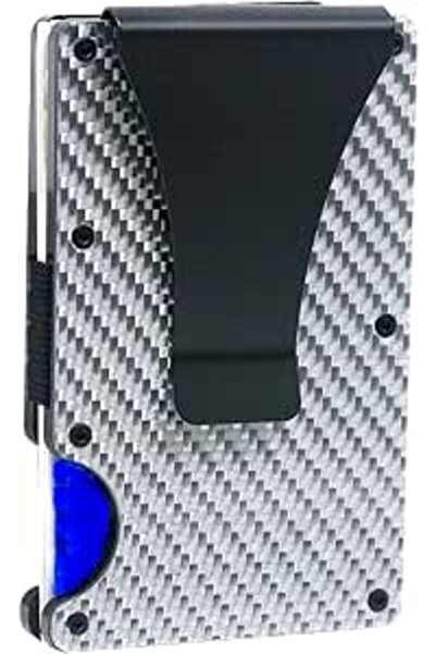 KASTWAVE Carbon Fiber Wallets for Men, RFID Money Clip Wallet for Men, Minima...