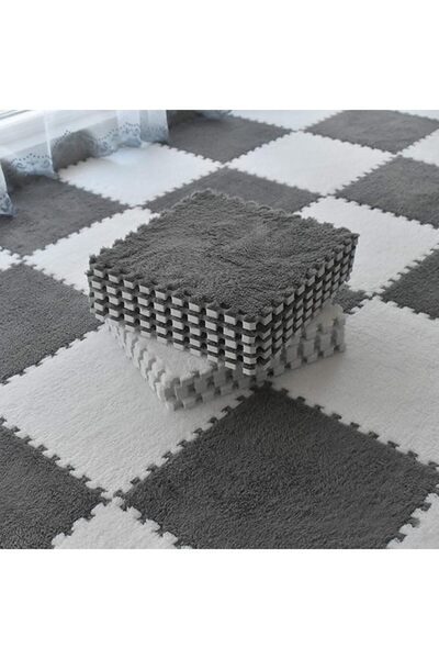 GENERAL Smabee Interlocking Carpet Shaggy Soft EVA Foam Mats Fluffy Area Rugs...