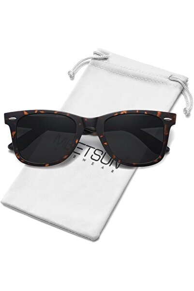 MEETSUN Polarized Sunglasses for Women Men Classic Retro Square Frame Driving...