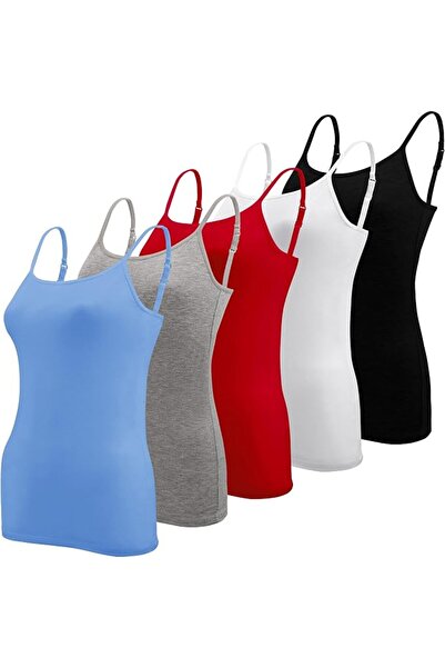 BQTQ 5 Pcs Women's Camisole Vest Tops Spaghetti Strap Undershirts Camisoles |...