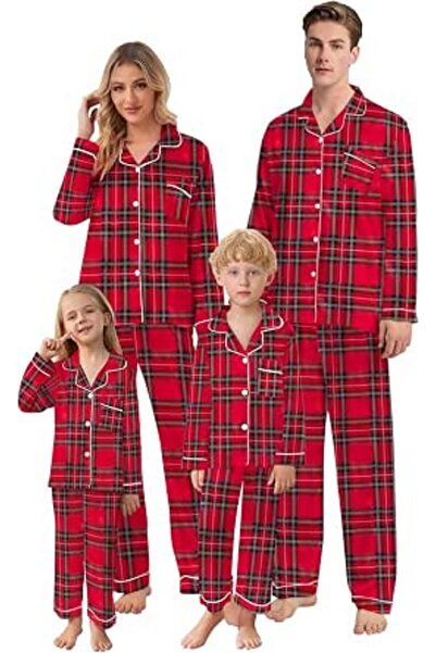 GENERAL Schbbbta Girls Boys Satin Pajamas Set, 2Piece Silk Nightwear Button-D...