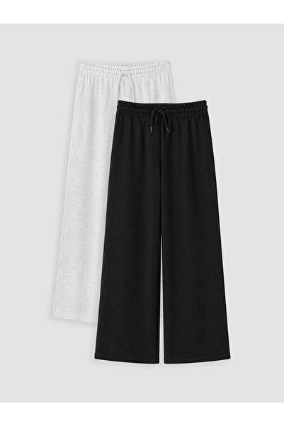 LC Waikiki Wide Leg Girls' 2-Piece Sweatpants (W6)