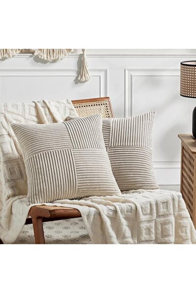 Fancy Homi 2 Packs Rust Boho Decorative Throw Pillow Covers 18x18 Inch for Co...