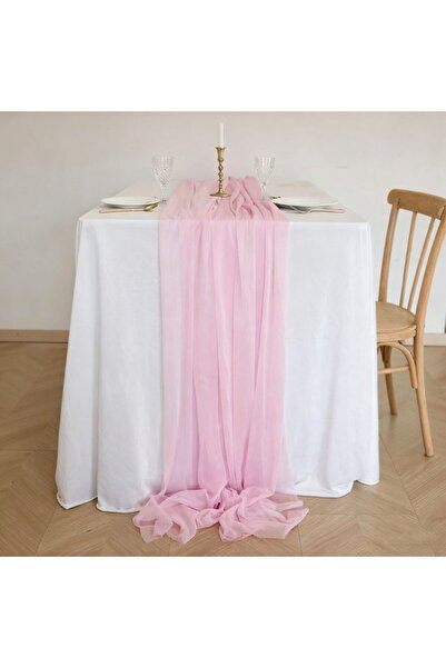Generic Brand Two chiffon table runners, bohemian-style wedding table decorat...