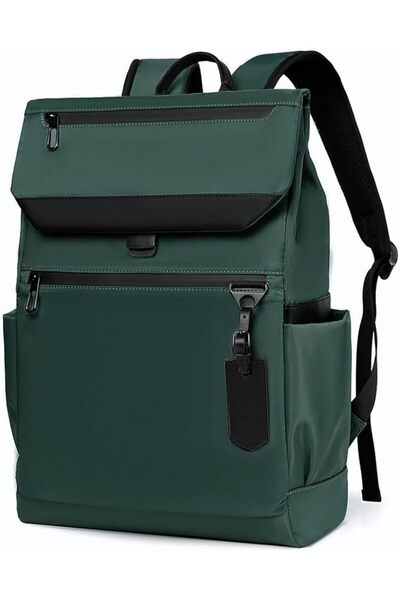 iCozzier Laptop Backpack with USB Charging Port, Water Resistant Laptop Rucks...