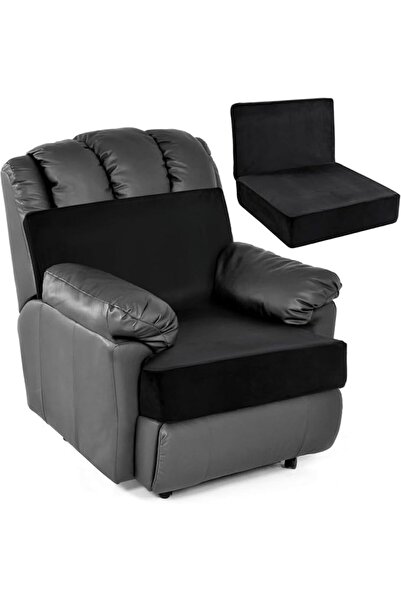 HOMBYS Memory Foam Recliner Chair Cushions for Elderly, 4" Thick Chair Pads w...