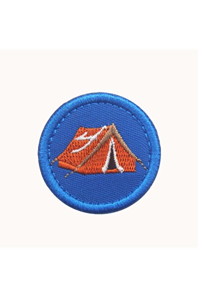 Choice14 01 Camping Round Emblem Hook And Loop Patch,The Boy Scouts Of USA Em...
