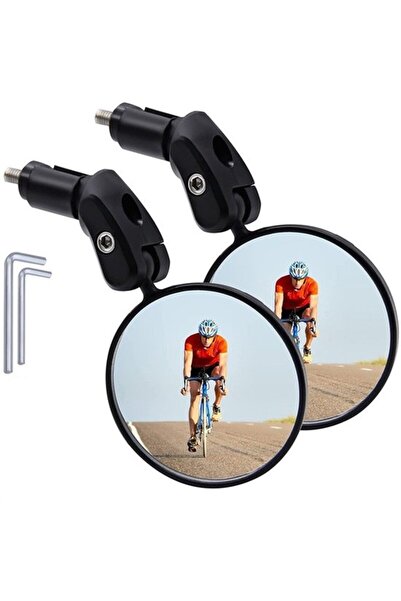 STARSTAR 2 round adjustable bike mirrors.
