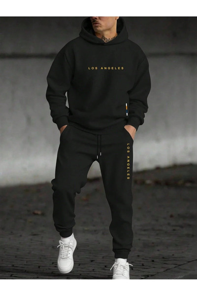 PAVRO Sweatshirt Tracksuit Set Oversize Shaped Comfortable Fit Quality Fabric