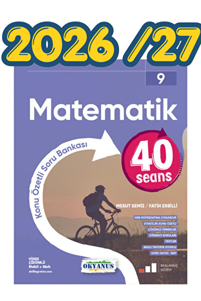 Okyanus Yayıncılık Okyanus yay. 40 Seans 9.Sınıf Matematik Soru Bankası 2026 ...