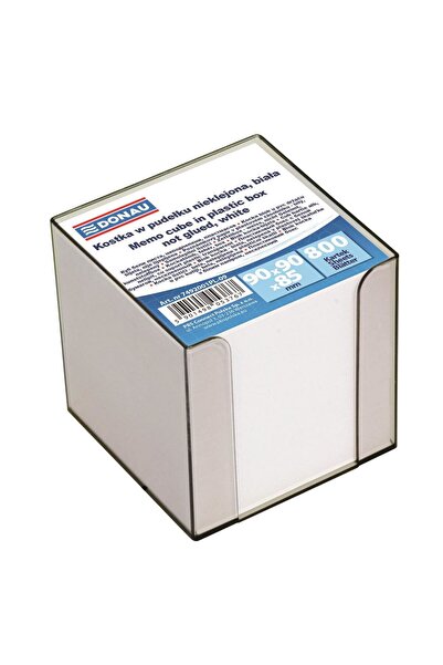 MC Micostore Cub hartie alb cu suport plastic DONAU 700 file 95 x 95 x 95 mm