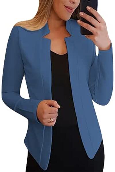 GENERAL Womens Long Sleeve Slim Fit Blazer Slim Fit Open Front Casual Jackets...