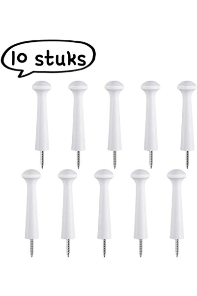 Morvena Picks Pachet de 10 cârlige -Cârlige din lemn -Decor creative de peret...