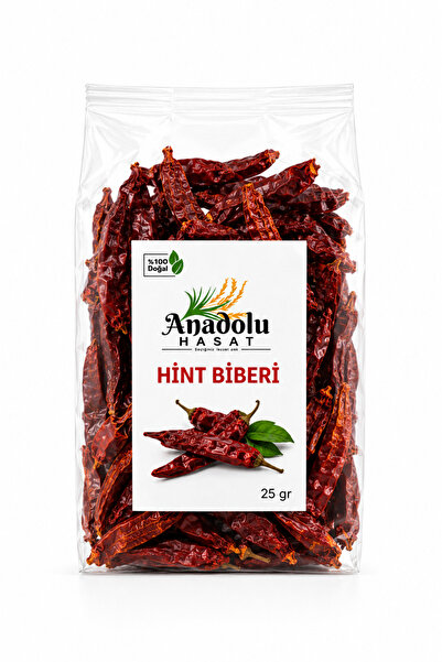 ANADOLU HASAT Kurutulmuş Hint Biberi 25 Gr – Bütün Acı Kırmızı Biber