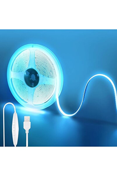 GENERAL 5V USB COB LED Strip Lights with Dimmable Switch,9.84FT/3M,Warm White...