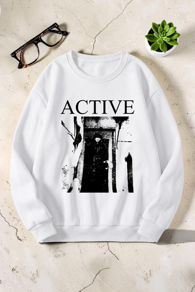 uyguntarz Unisex Printed Crew Neck Sweatshirt