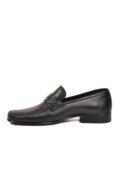 Marco Branchini Black Leather Sole Genuine Leather Men's Classic Shoes 01004 m