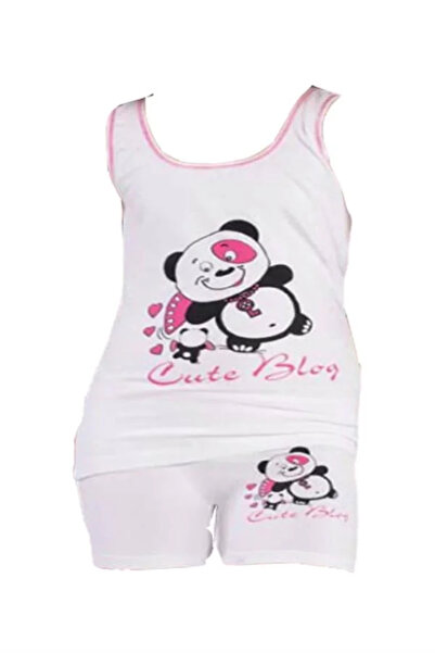 Mariposa Secret Girl Bear Printed Wide Strap Elastane Set