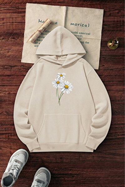 uyguntarz Unisex Printed Oversize Hoodie Hooded Sweatshirt