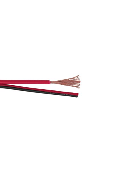 Alista Home Cablu difuzor OFC 2x1.5 mm, roșu negru, rolă de 100m, audio profe...