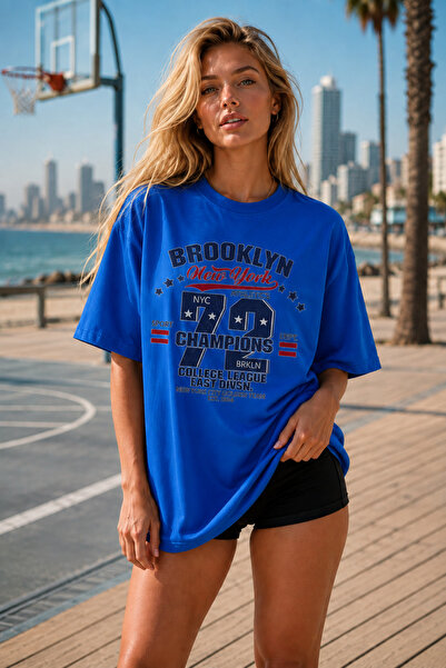 FECCY Premium Brooklyn majica sa printom, oversize ženska majica, muška majic...