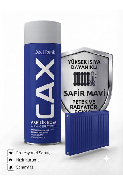 caxcolors CAX Isıya Dayanıklı Petek ve Radyatör Akrilik Sprey Boya 400ml - Hı...