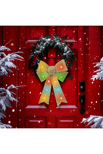 Alista Home LED Bow, gold, 40x30 cm, multicolored lights