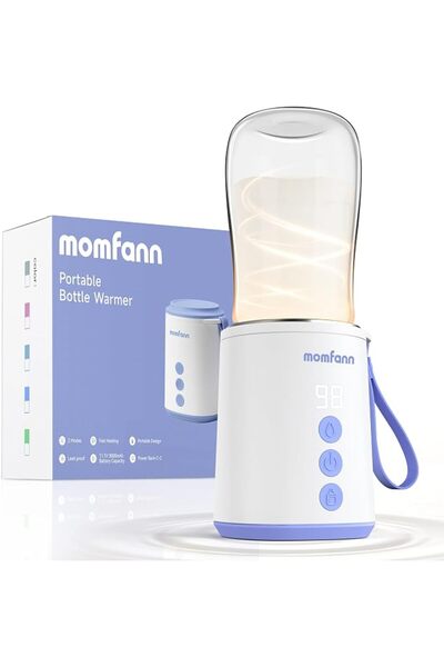 MOMFANN Portable Bottle Warmer Travel Baby Bottle Warmer for Breastmilk On Th...