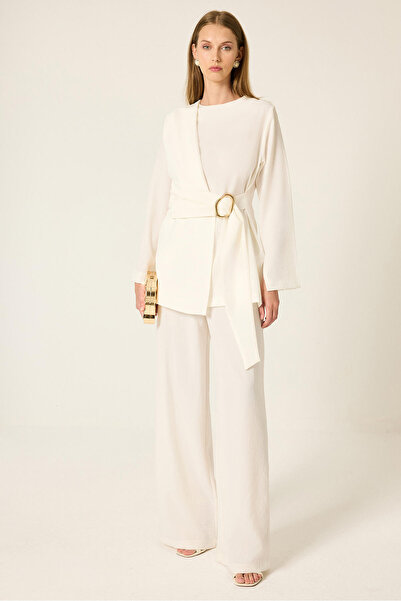 Touché Privé Gold Buckle Tunic Pants Set