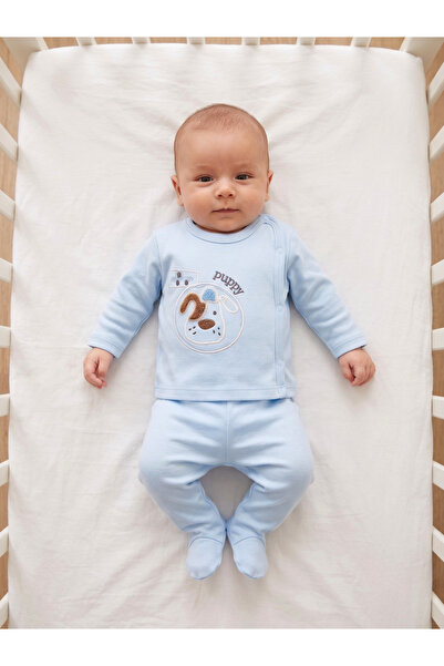 Elbebek Baby طقم أحذية مطرزة لحديثي الولادة