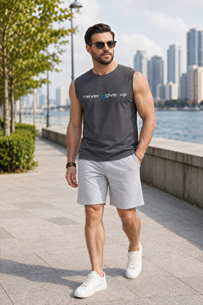 WaveArt Men's Regular Cut 100% Cotton Crew Neck Sleeveless Elastic Pocket Paj...