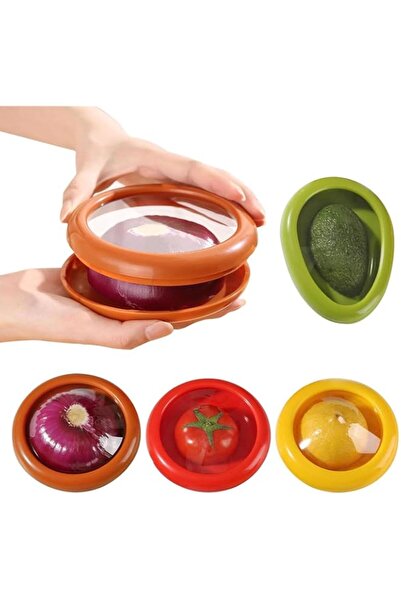 Generic and Vegetable Anti-Oxidation Storage Box, 4 Piece Food Saver for Avoc...