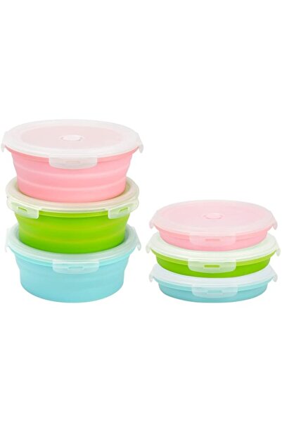 Generic 3 Pack Collapsible Silicone Food Storage Containers with Lid 40Oz Fol...