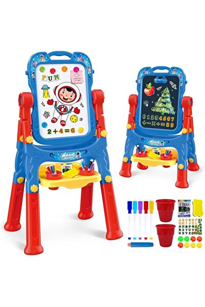 Hoarosall Art Easel for Kids - Adjustable Double-Sided Rotatable Magnetic Whi...