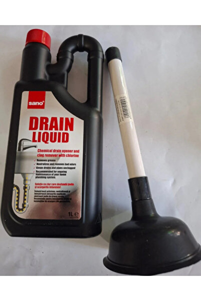 Sano Set Desfundare Tevi Drain Liquid + Pompa Desfundare Yummy