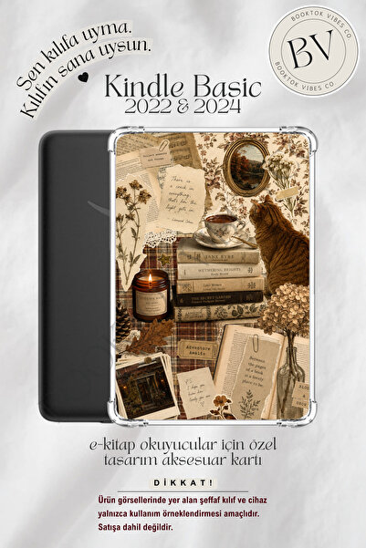 BookTok Vibes Co. Vintage Sonbahar Kolajı Insert - Kindle ve Kobo E-Kitap Oku...