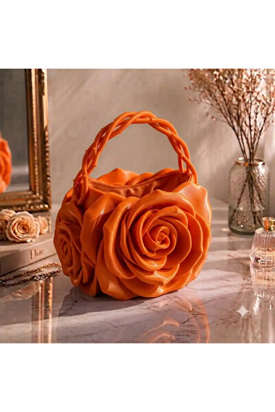 Verda Desing 3D Printing Rose Flower Design Orange Color Special Design Women...