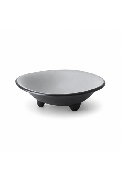 genric Melamine Chickpea Plate with Black Base 16 cm