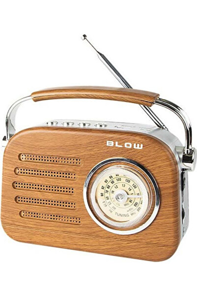 Blow 3RA1 Φορητό Ραδιόφωνο Επαναφορτιζόμενο με Bluetooth και USB Καφέ