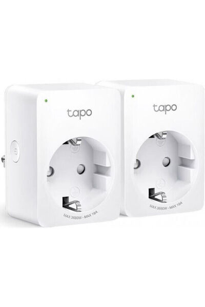 TP-LINK Tapo P110 Έξυπνη Μονή Πρίζα με Διακόπτη, έκδοση v1, Σετ 2 τεμαχίων