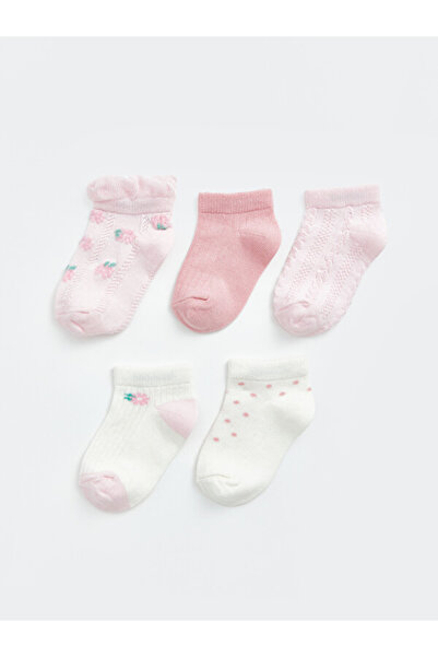 LC Waikiki I Embroidered Baby Girl Booties Socks, Pack of 5 from Freezen Store