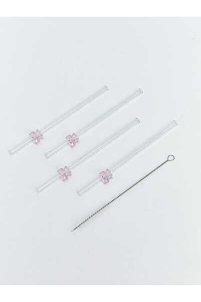 LC Waikiki Sparkling Choices Glass Straws Set of 4 from Shining Store