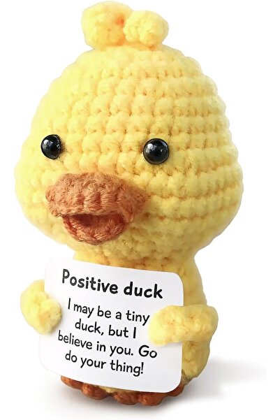 TERRIFI Positive Pocket Dinosaur Doll, Funny Emotional Support Knitted Dinosa...