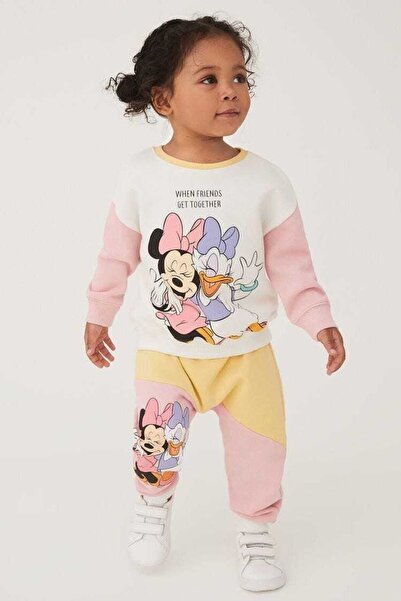 ZARİNA Mickey Detail Children's Tracksuit Set